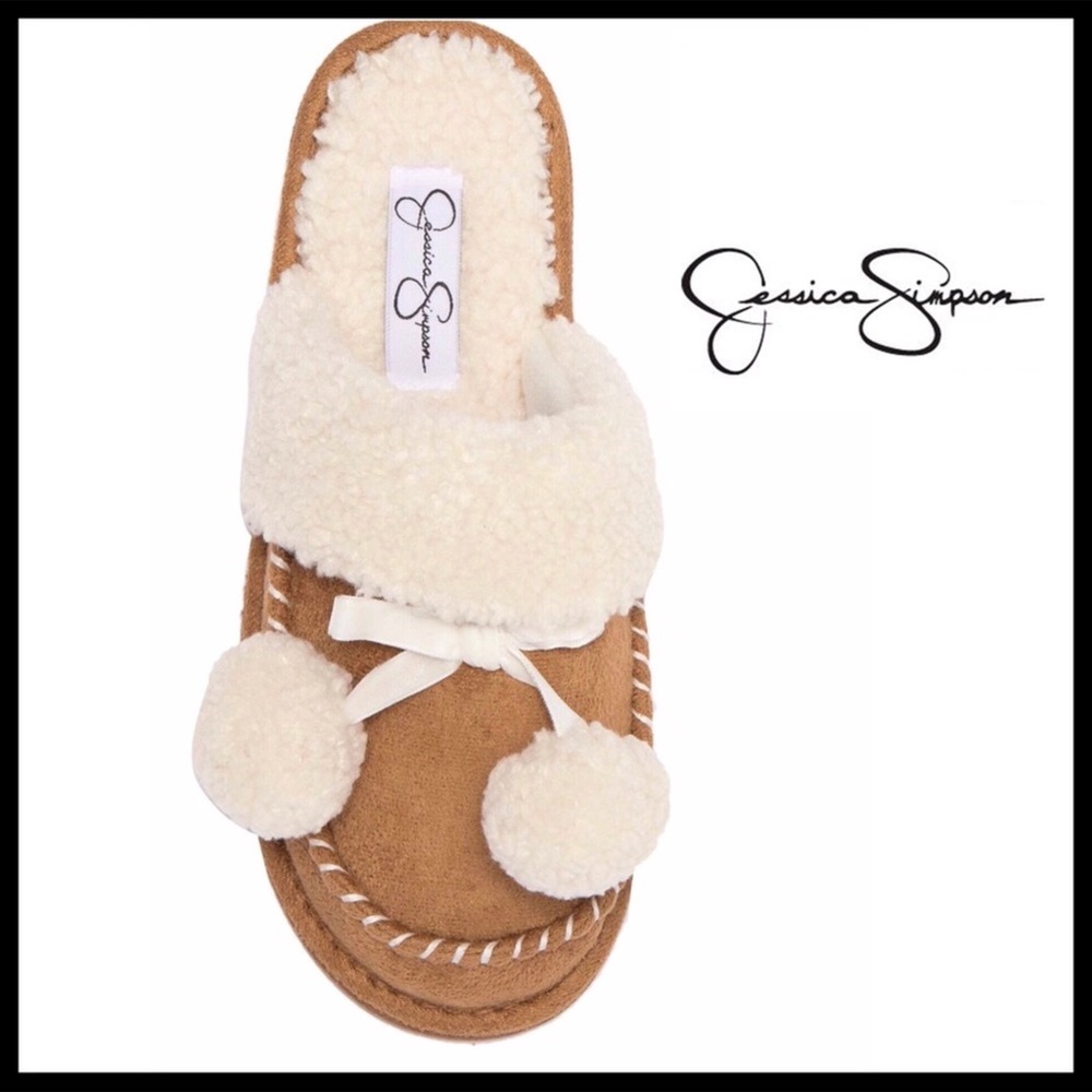 JESSICA SIMPSON FAUX SHEARLING MOCCASINS A2C - Picture 8 of 8